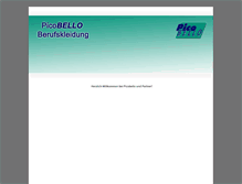 Tablet Screenshot of picobello.de